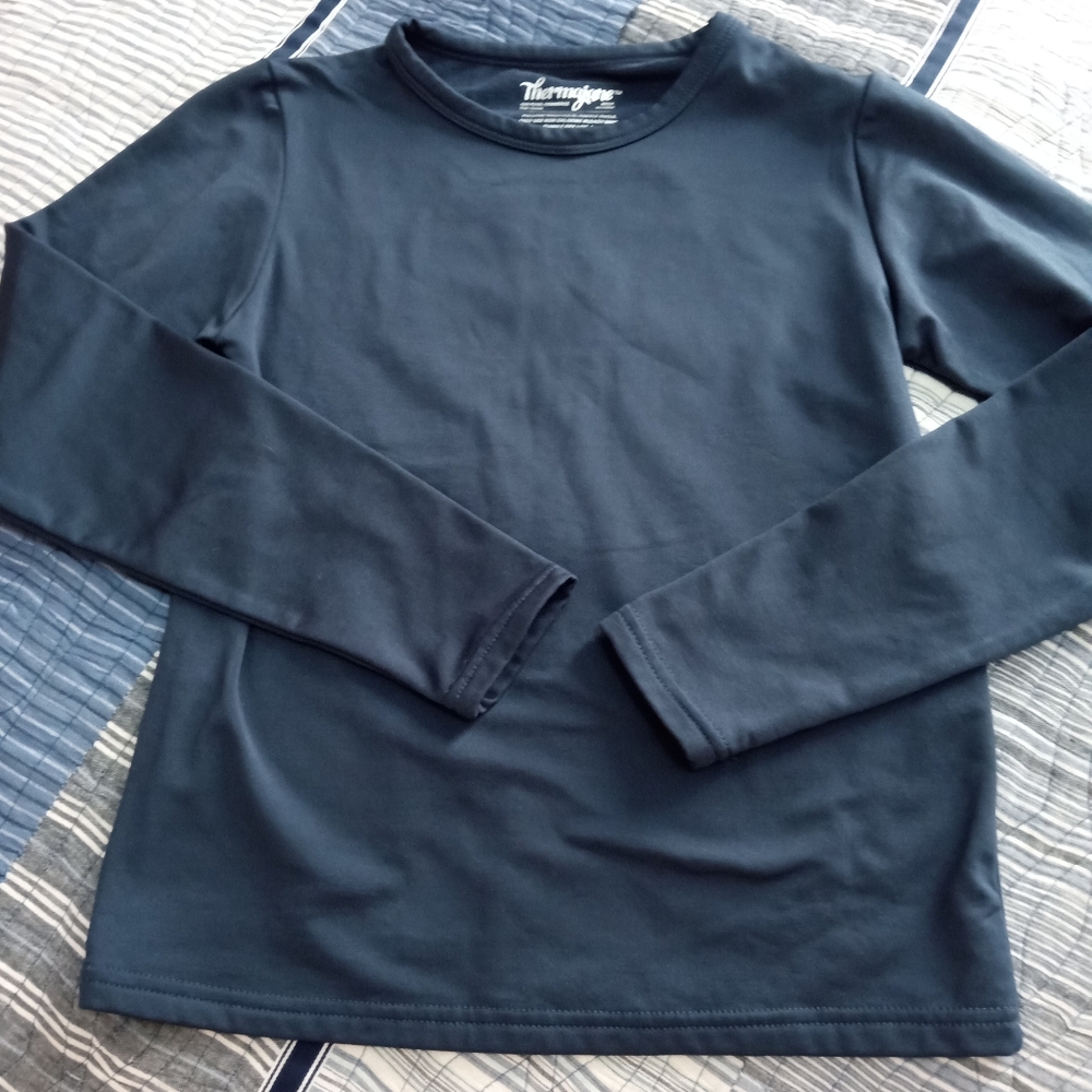 Thermajane Kids Long Sleeve Shirt - Dark Blue Grey Unisex